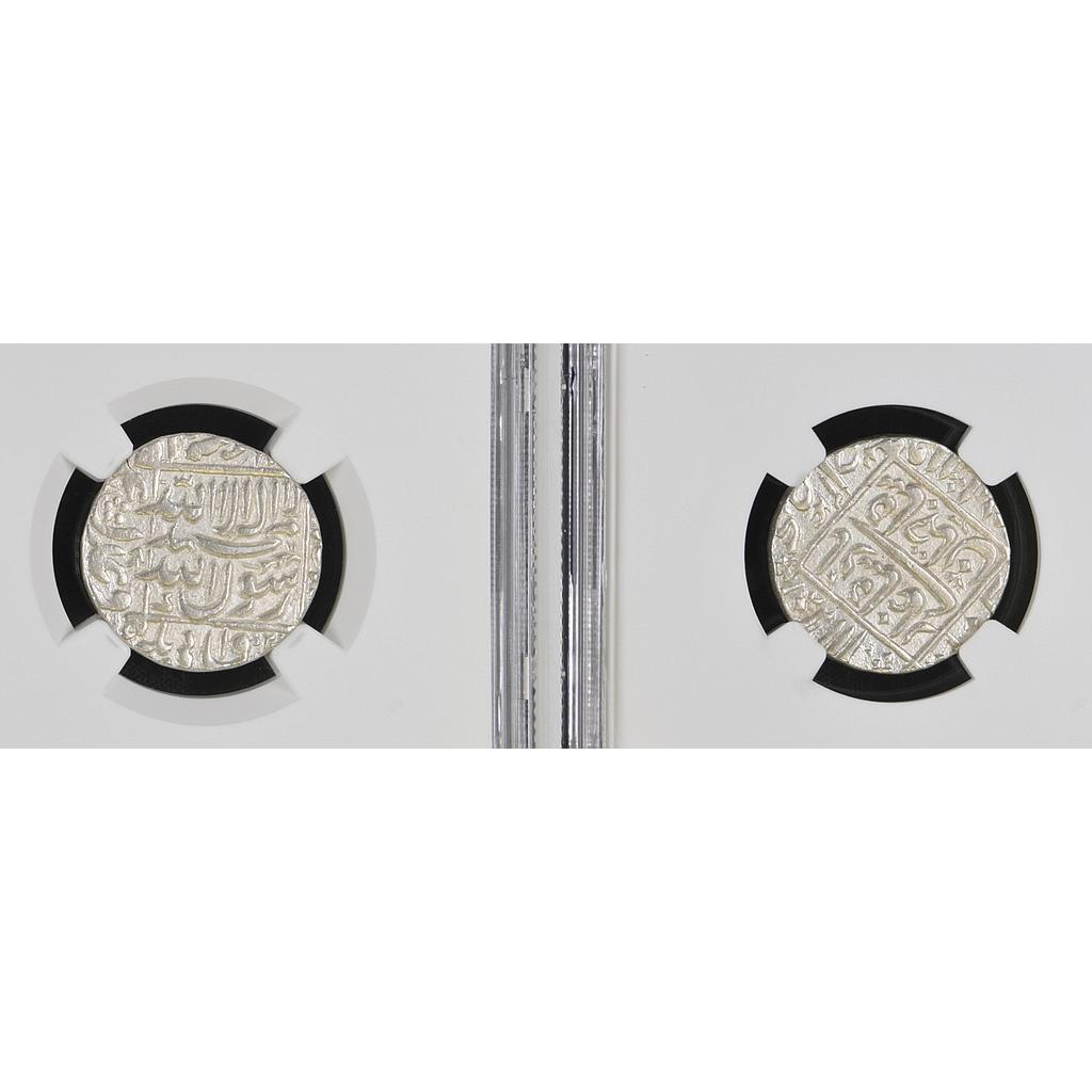 Mughal Shah Jahan Khambayat Mint Silver Rupee