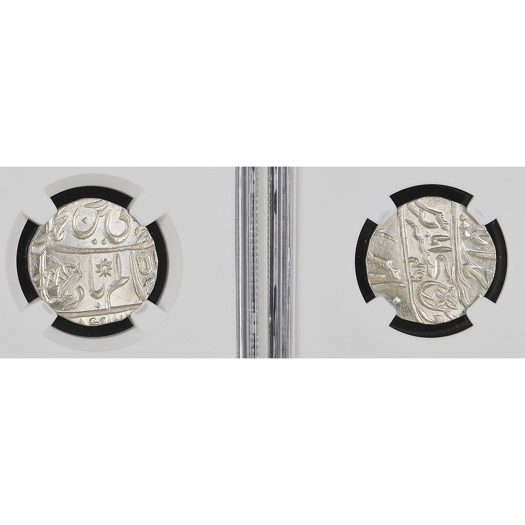 EIC Bengal Presidency INO Shah Alam II Muhammadabad Banaras Mint Silver Rupee
