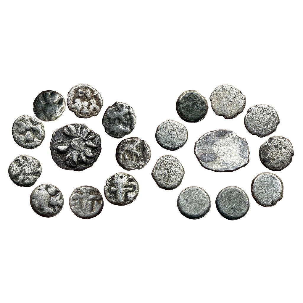 Ancient Mauryan period Set of 10 Coins Silver Mashaka