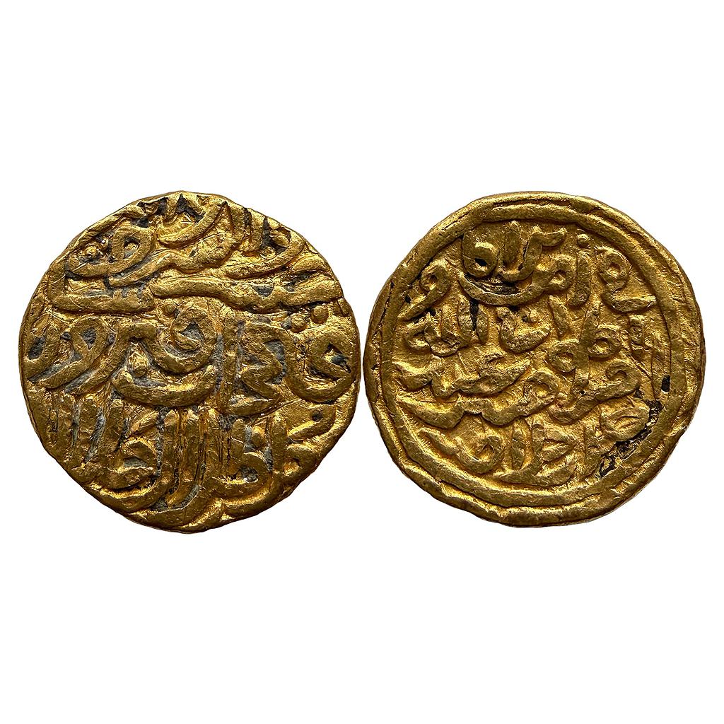 Delhi Sultan Fath Khan Shahr-e-Patna Mint With the name of Caliph Abu Abd Allah Gold Tanka