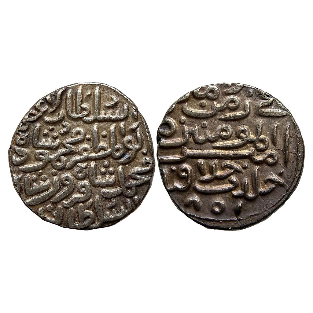 Delhi Sultan Mahmud Shah bin Muhammad Mintless type Silver Tanka