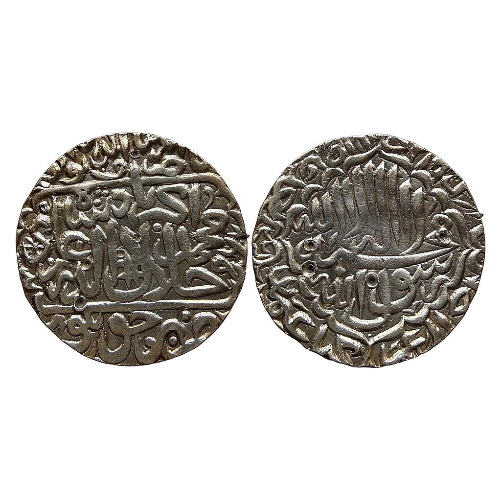 Mughal Akbar Jaunpur Mint Silver Rupee