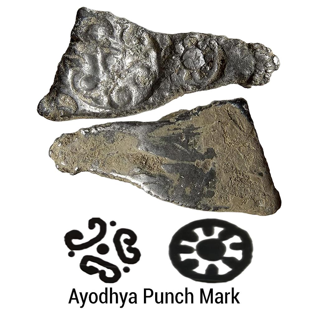 Ancient Ayodhya Punch Mark Gomati-Ghaghara River Valley Silver PMC