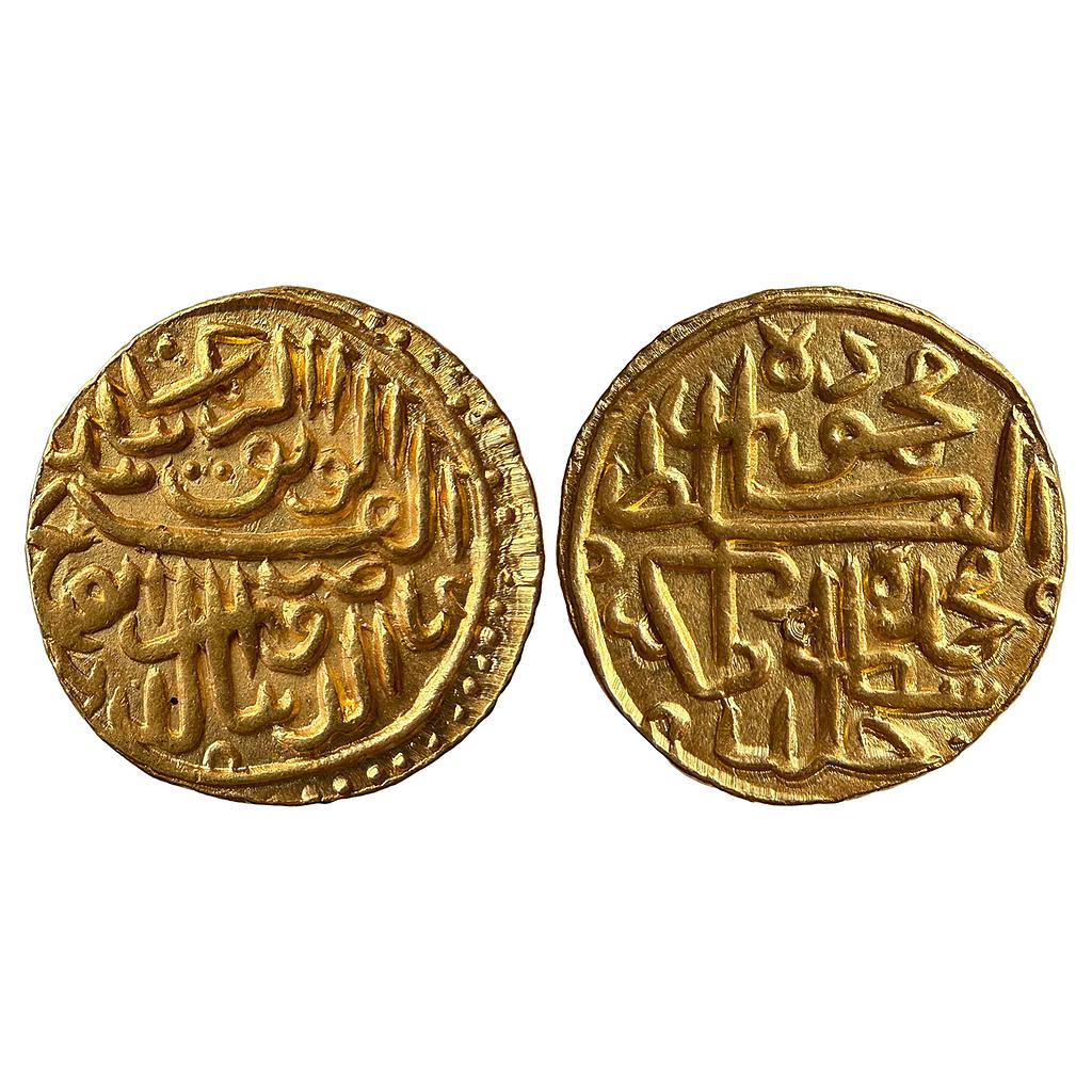 Gujarat Sultan Nasir al-din Mahmud Shah I Gold Tanka