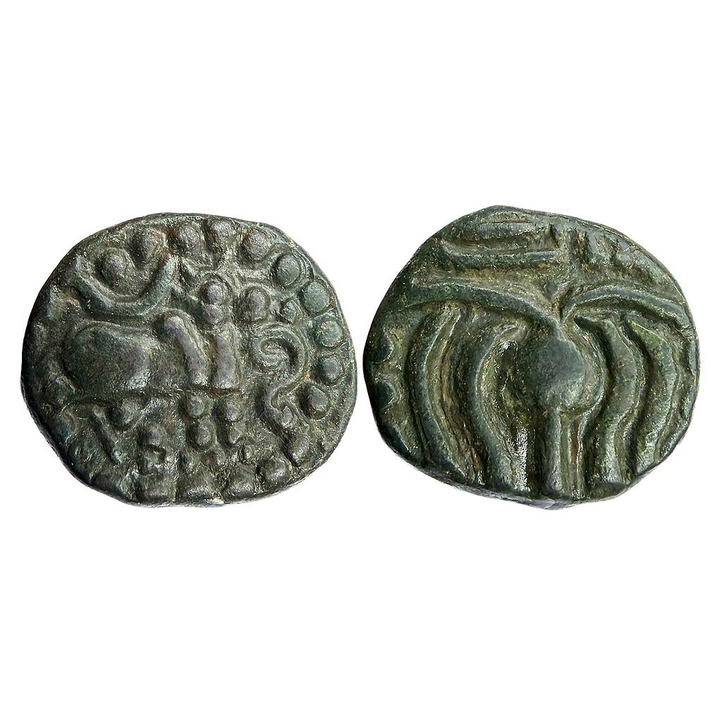 Hindu Medieval Vijayanagara Empire Sangama Dynasty Harihararaya I Copper Kasu