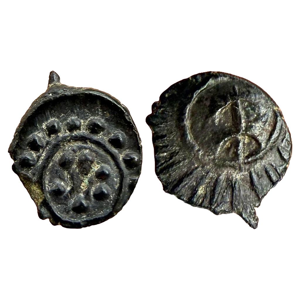 Ancient Eastern Chalukyas of Vengi Copper Alloy Fractional Unit