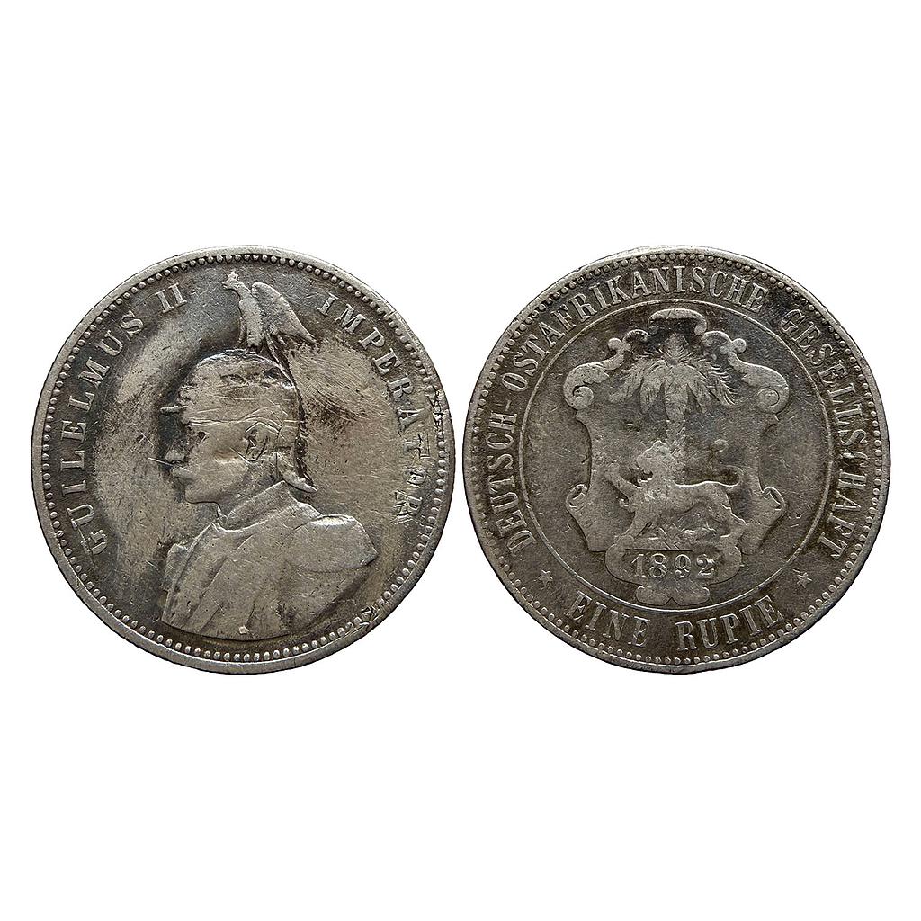German East Africa Wilhelm II 1892 AD Silver Rupie Rupee