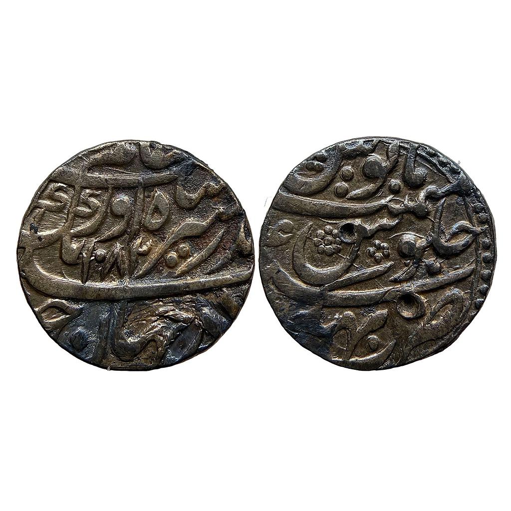 Mughal Aurangzeb Bhakkar Mint Silver Rupee