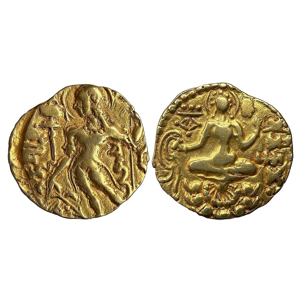 Ancient Guptas Chandragupta II Archer type Gold Dinar