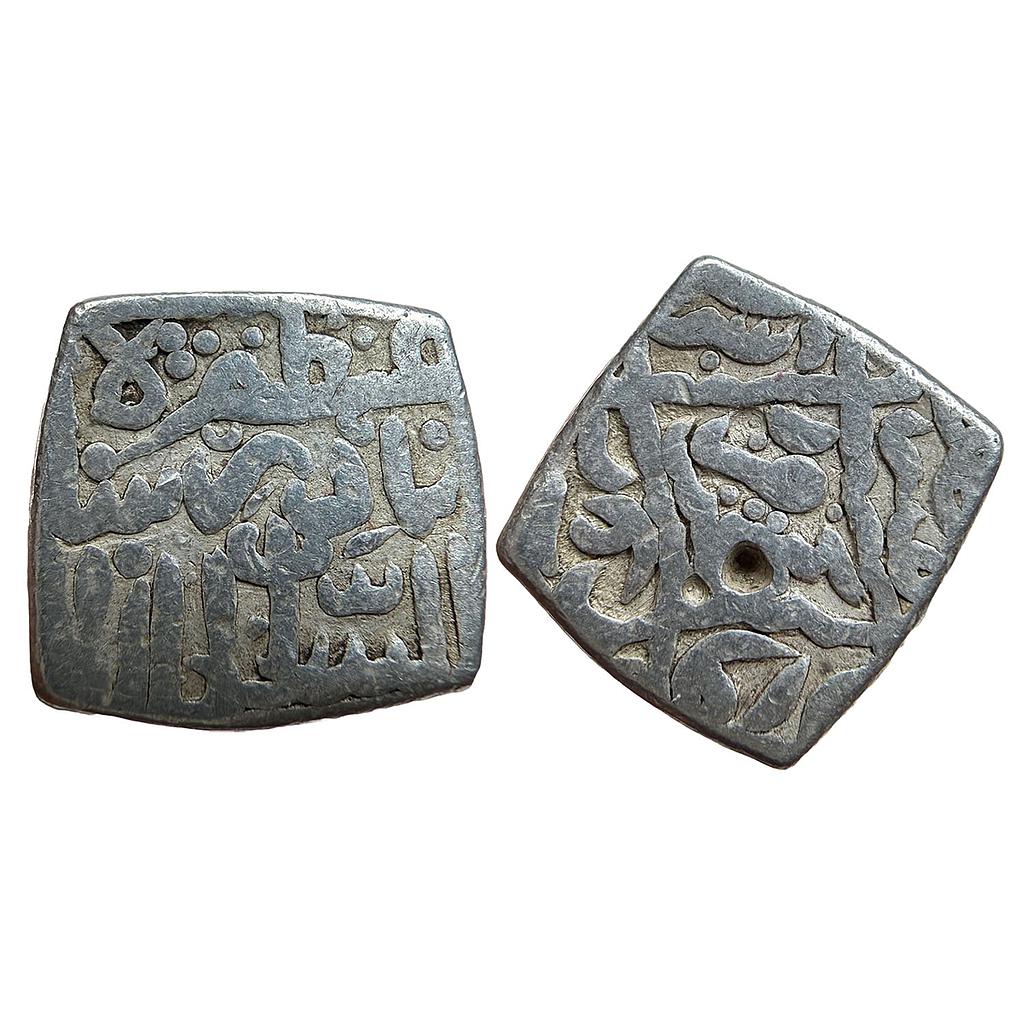 Kashmir Sultan Nazuk Nadir Shah 2nd Reign Kashmir Mint Silver Square Sasnu