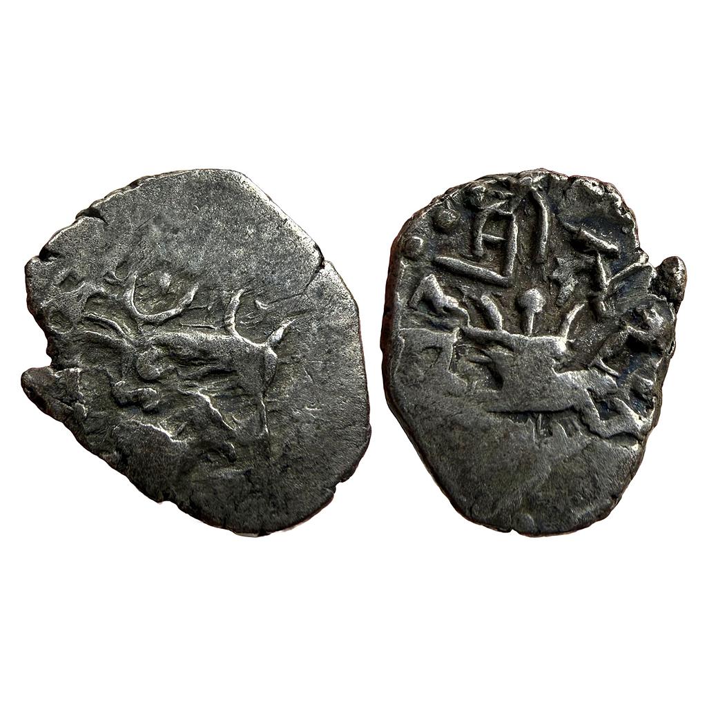 Ancient Gupta Dynasty Skandagupta Silver Dramma