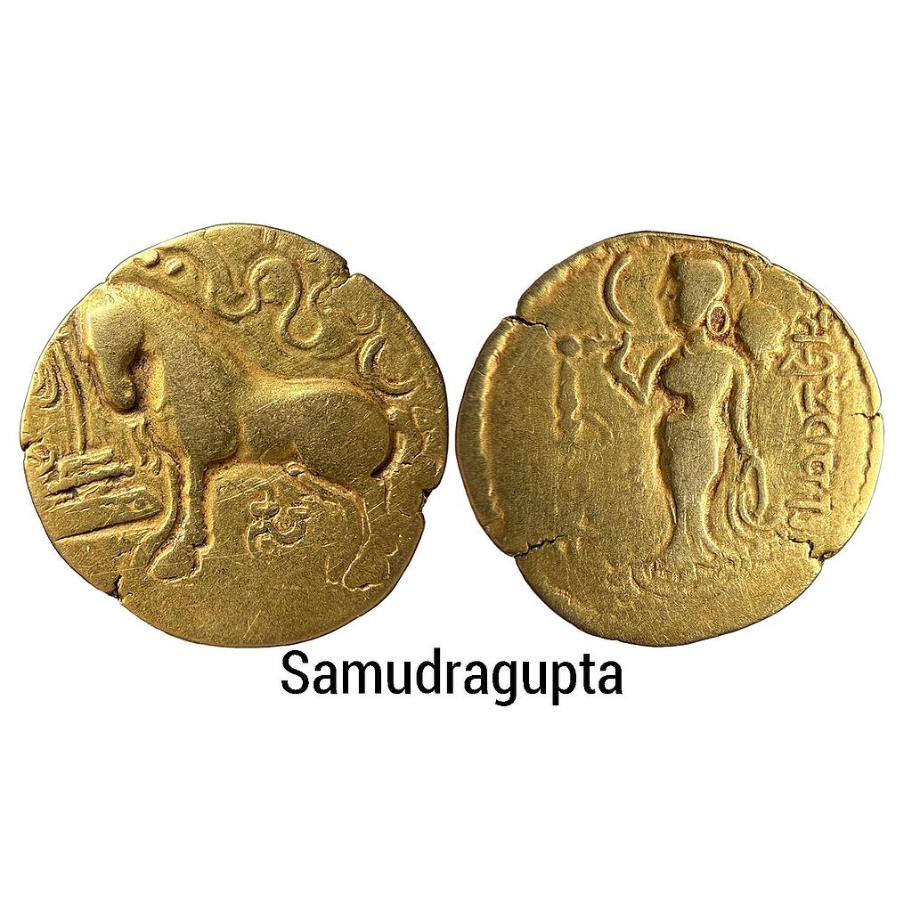 Ancient Guptas Samudragupta Ashvamedha type Gold Dinar