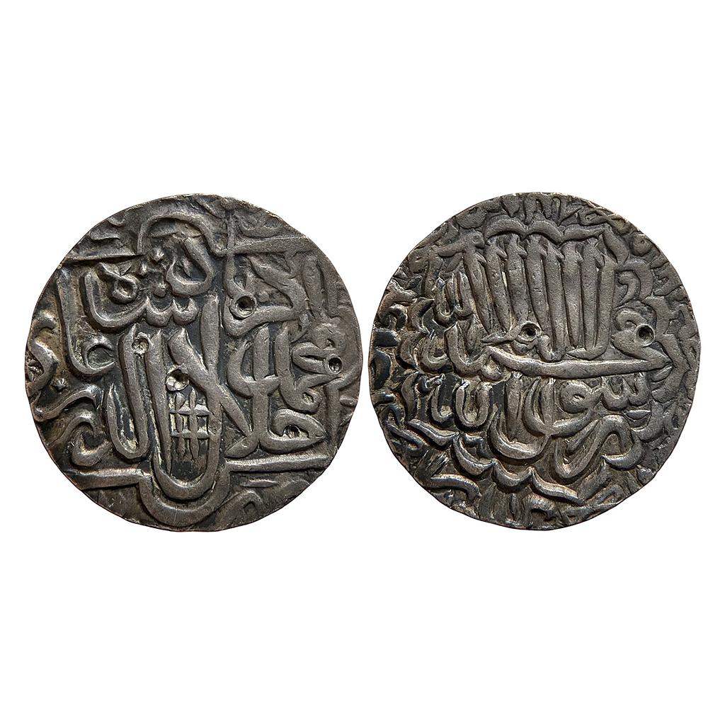 Mughal Akbar Jaunpur Mint Silver Rupee