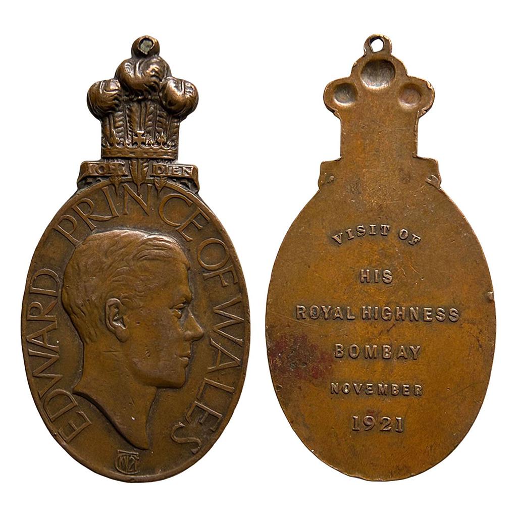 Commemorative issue Edward Prince of Wales Medal Visit of His Royal Highness Bombay Bronze Medal