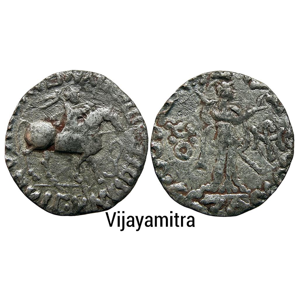 Ancient Indo-Scythians Apracharajas Vijayamitra in the name of Azes Silver Tetradrachm Indian Standard