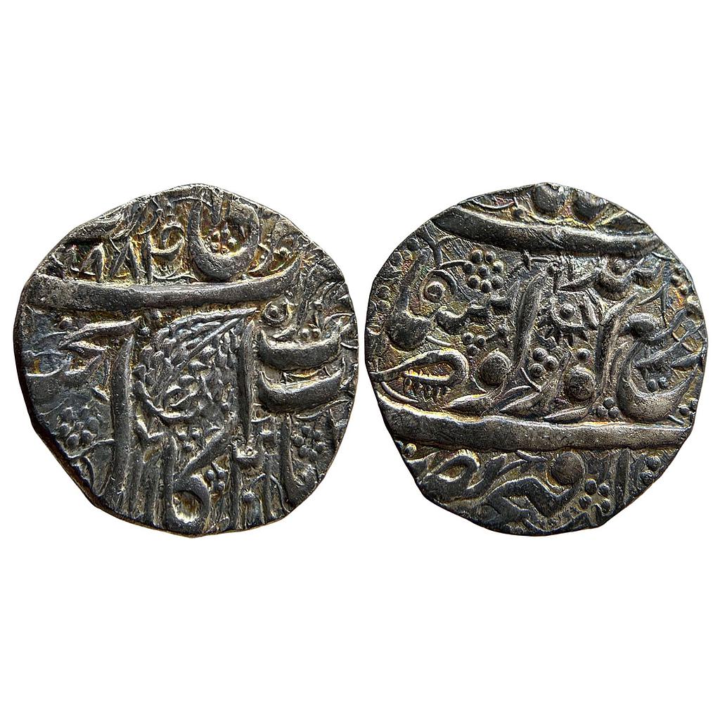IK Sikh Empire Sher Singh VS 1884 1897 Amritsar Mint Gobindshahi Couplet Silver Rupee