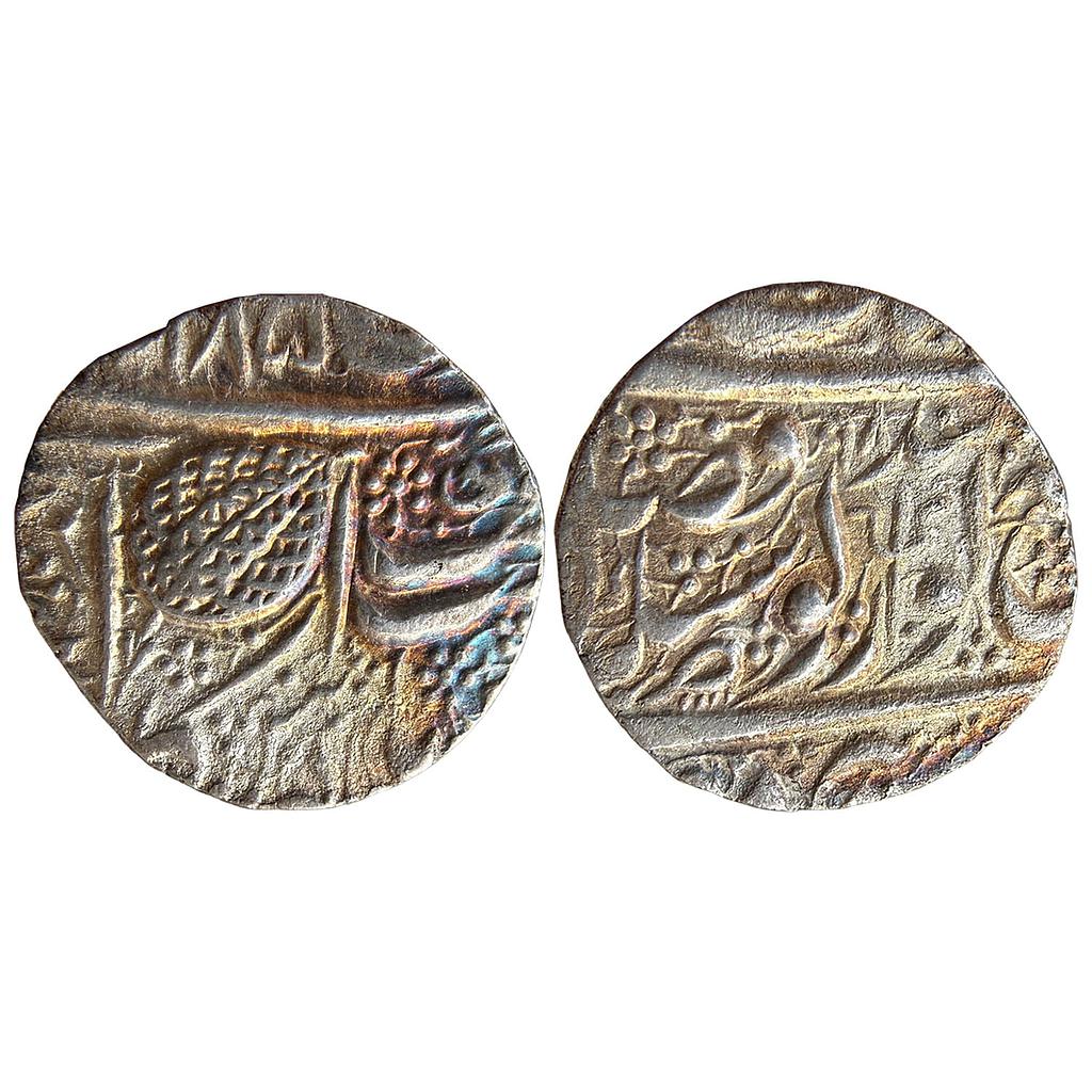 IK Sikh Empire Sher Singh VS 1885 1898 Amritsar Mint Nanakshahi Couplet Silver Rupee