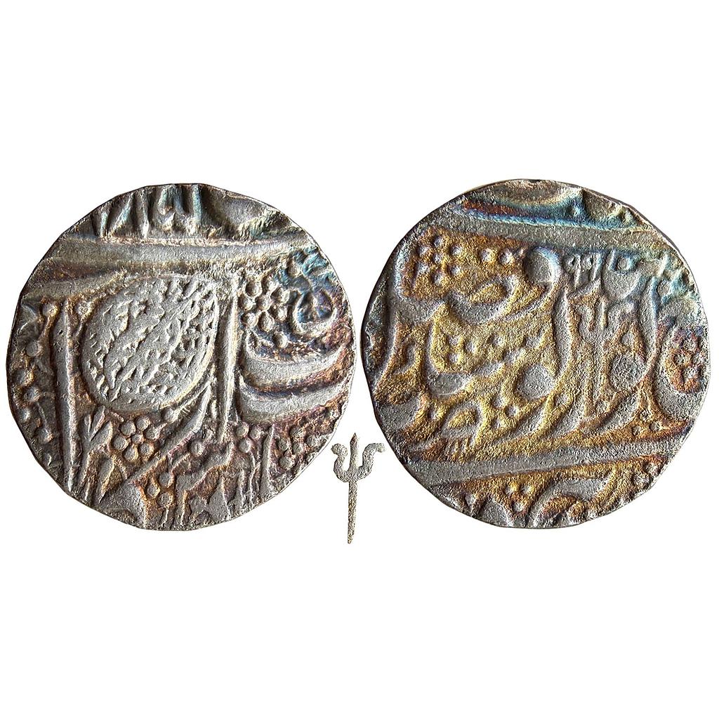 IK Sikh Empire Sher Singh VS 1885 1899 Amritsar Mint Nanakshahi Couplet Silver Rupee