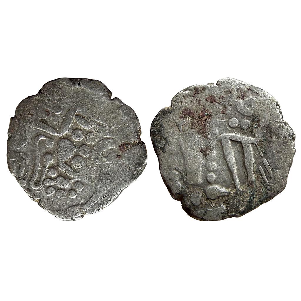 Hindu Medieval Indo-Sassanian Series Gurjara Prathiharas Billon Dramma