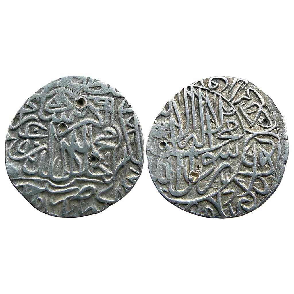 Mughal Akbar Hazrat Delhi Mint Silver Rupee