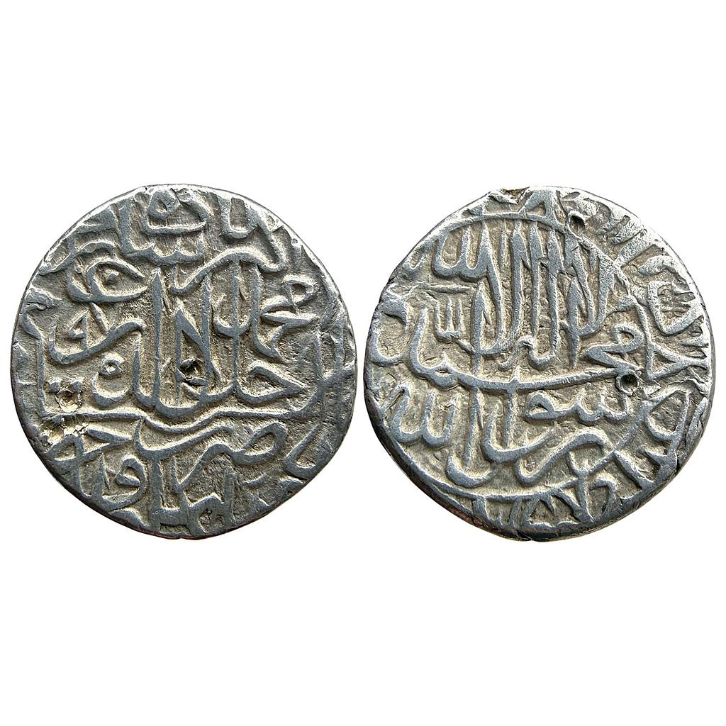 Mughal Akbar Hazrat Delhi Mint Silver Rupee