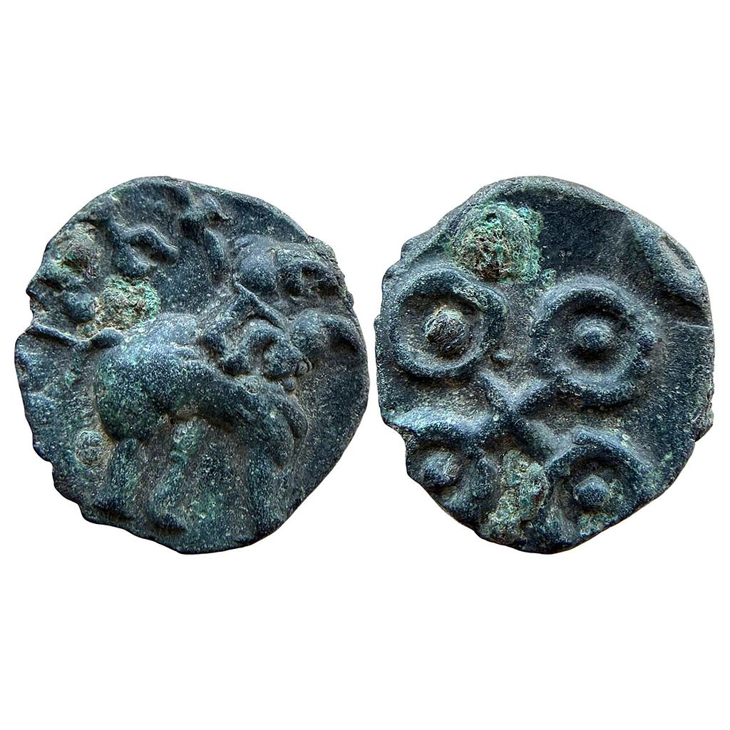 Ancient Satavahanas Vasisthiputra Siri Satakarani Universal Potin Type Heavy Unit