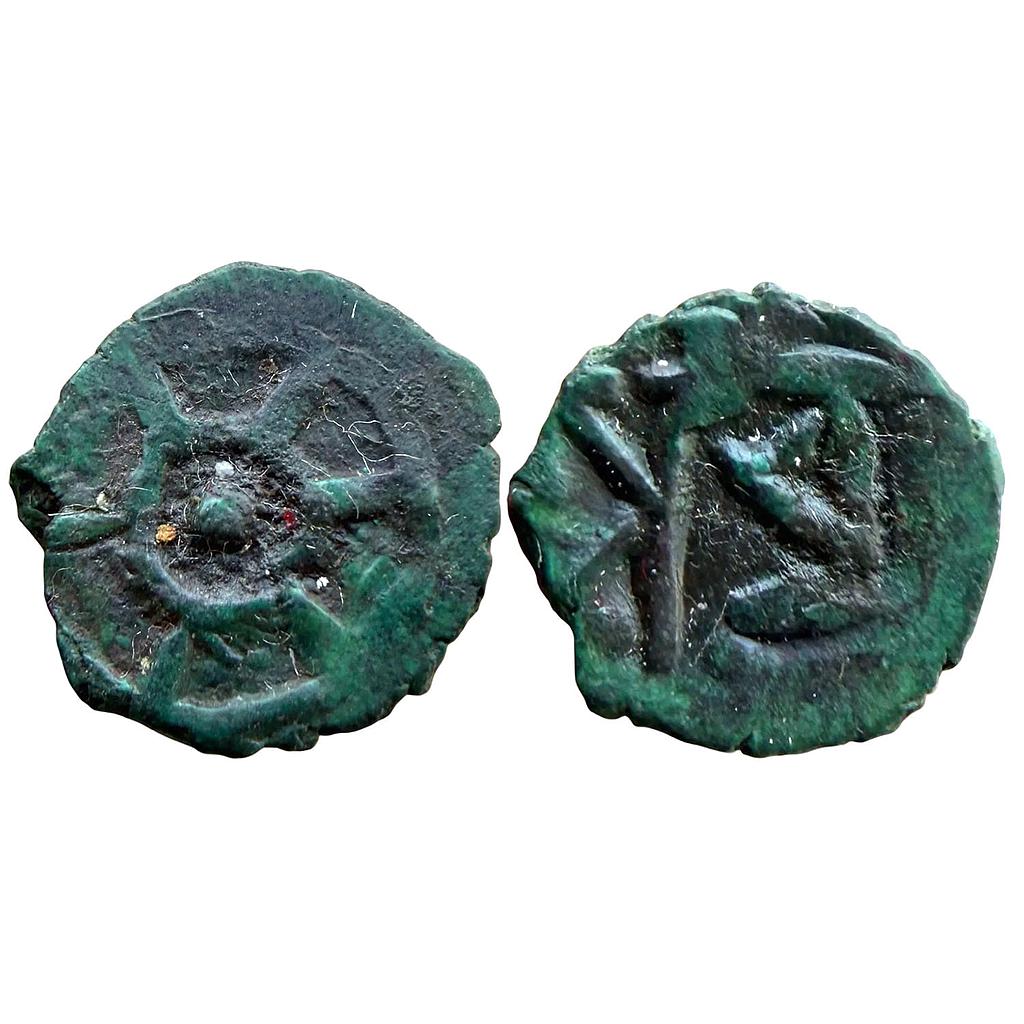 Ancient Post Kushana Panchala Dynasty Achyu Copper Unit