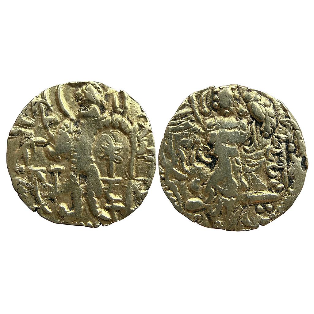 Ancient Kidarite Series Imitating Kushan typology Kidara Gold Dinar