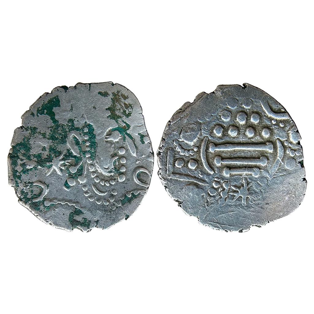 Hindu Medieval Western India Indo-Sassanian Series Silver Dramma
