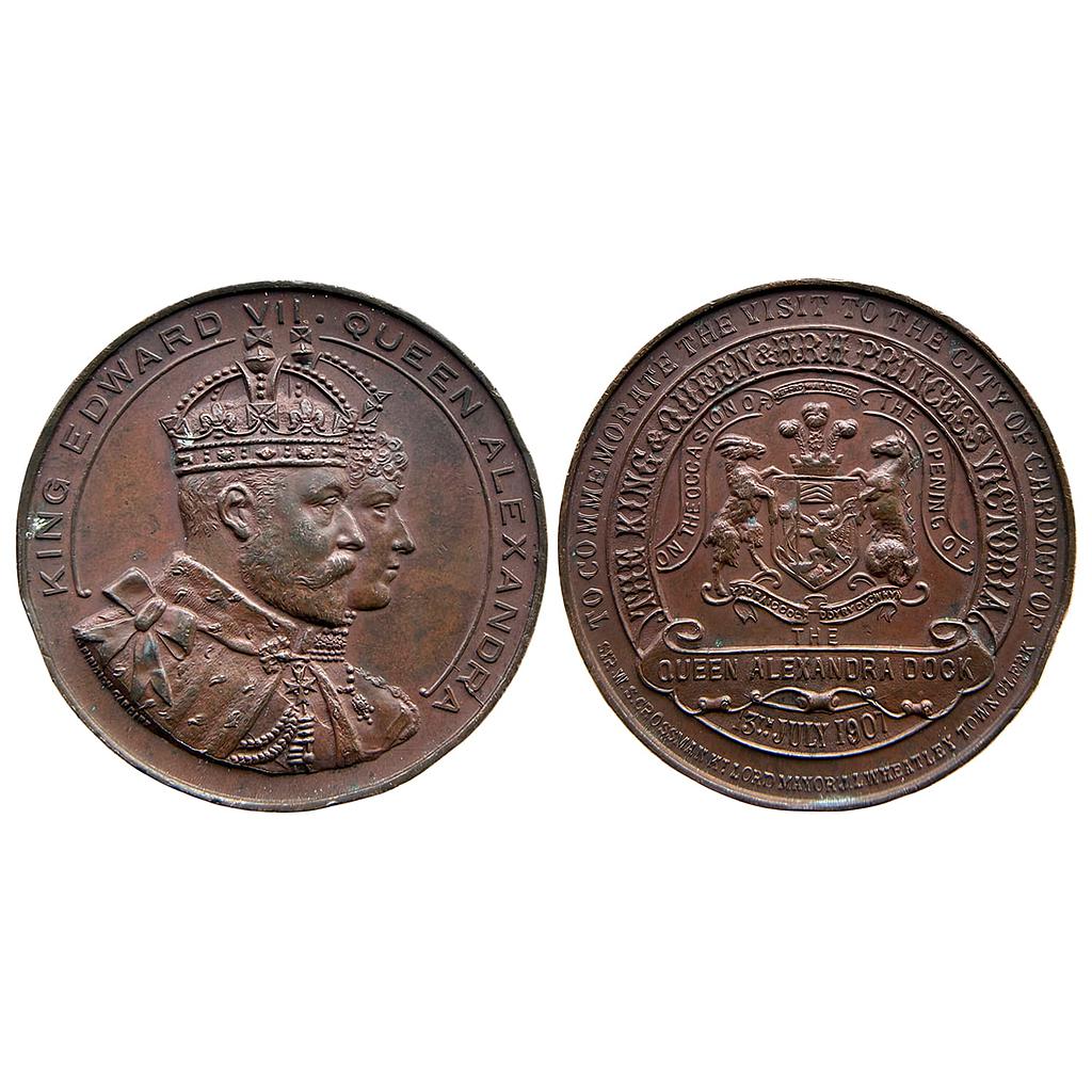 Commemorative Issue Edward VII 1907 AD Bronze Medal