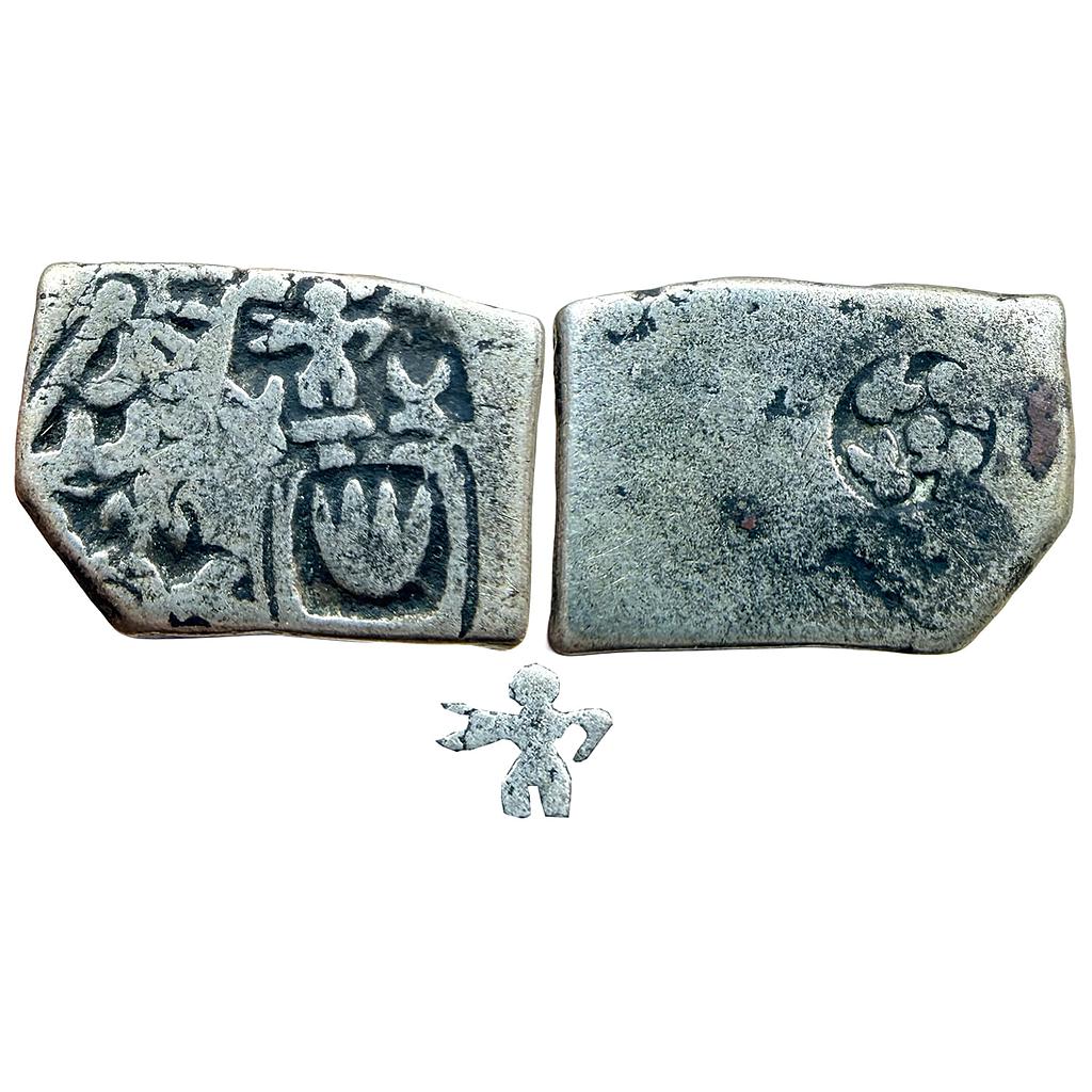 Ancient Punch Marked Coinage Mauryan Empire Series 6b Silver Karshapana
