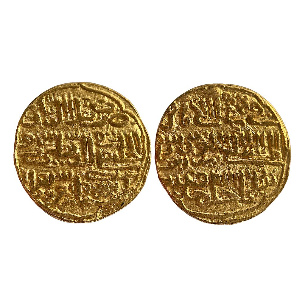 Delhi Sultan Muhammad Bin Tughluq Delhi Mint Gold Tanka Dinar