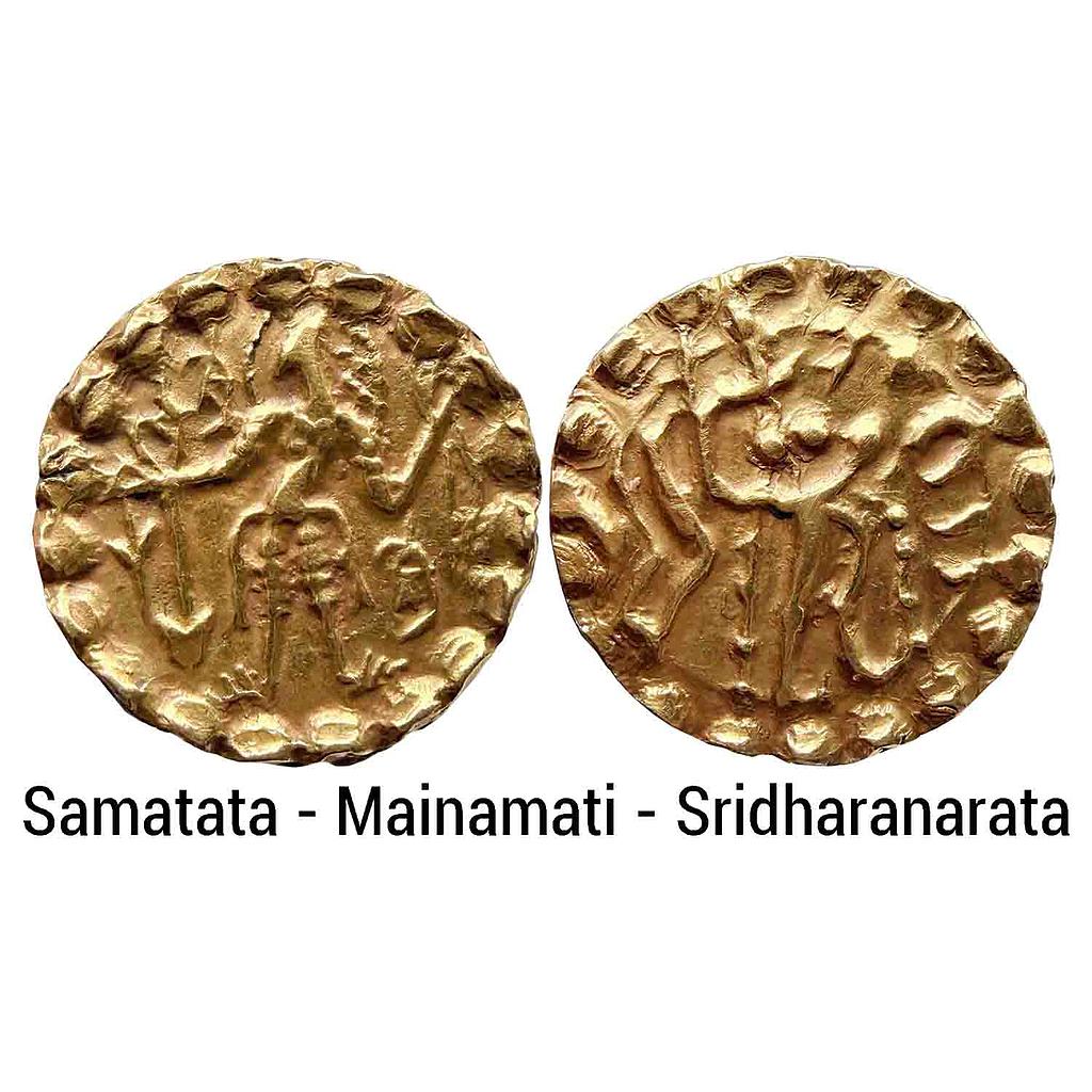 Ancient Post Guptas Samatata Mainamati Region Eastern Bengal Sridharanarata Gold Dinar