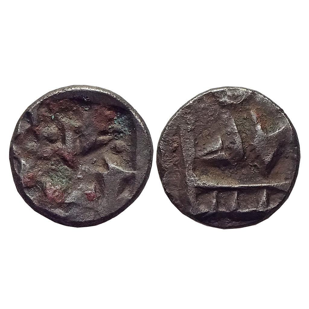 Ancient, Panchala, Rajnyah Vijayamitra, Copper &quot;1/2 karshapana&quot;