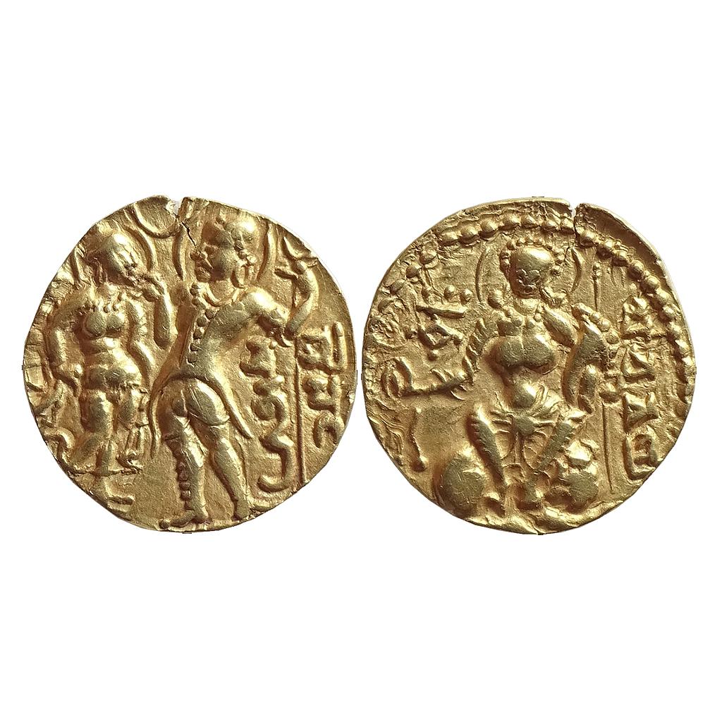 Ancient, Guptas, Samudragupta, King and Queen type, Gold Dinar