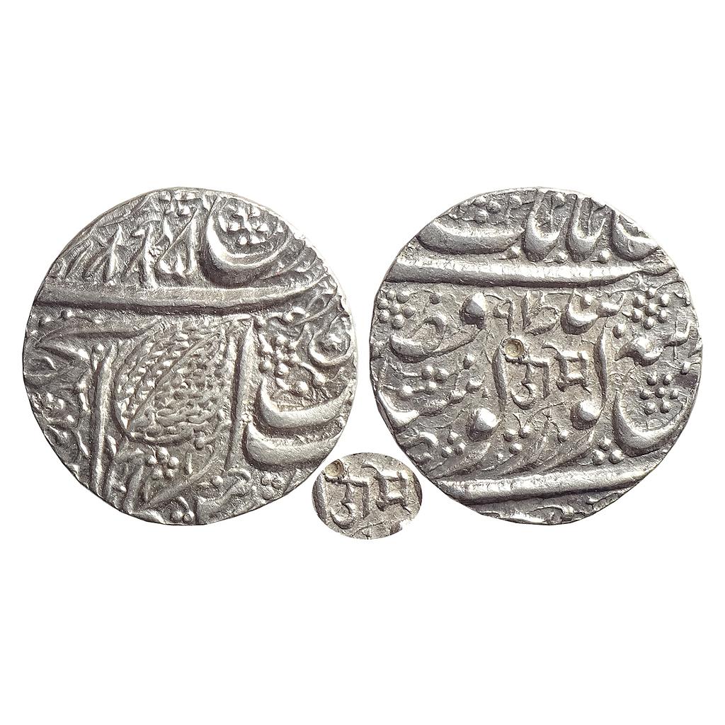 IK, Sikh Empire, Ranjit Singh, Amritsar Mint, &quot;Nanak Shahi&quot; Couplet, Silver Rupee