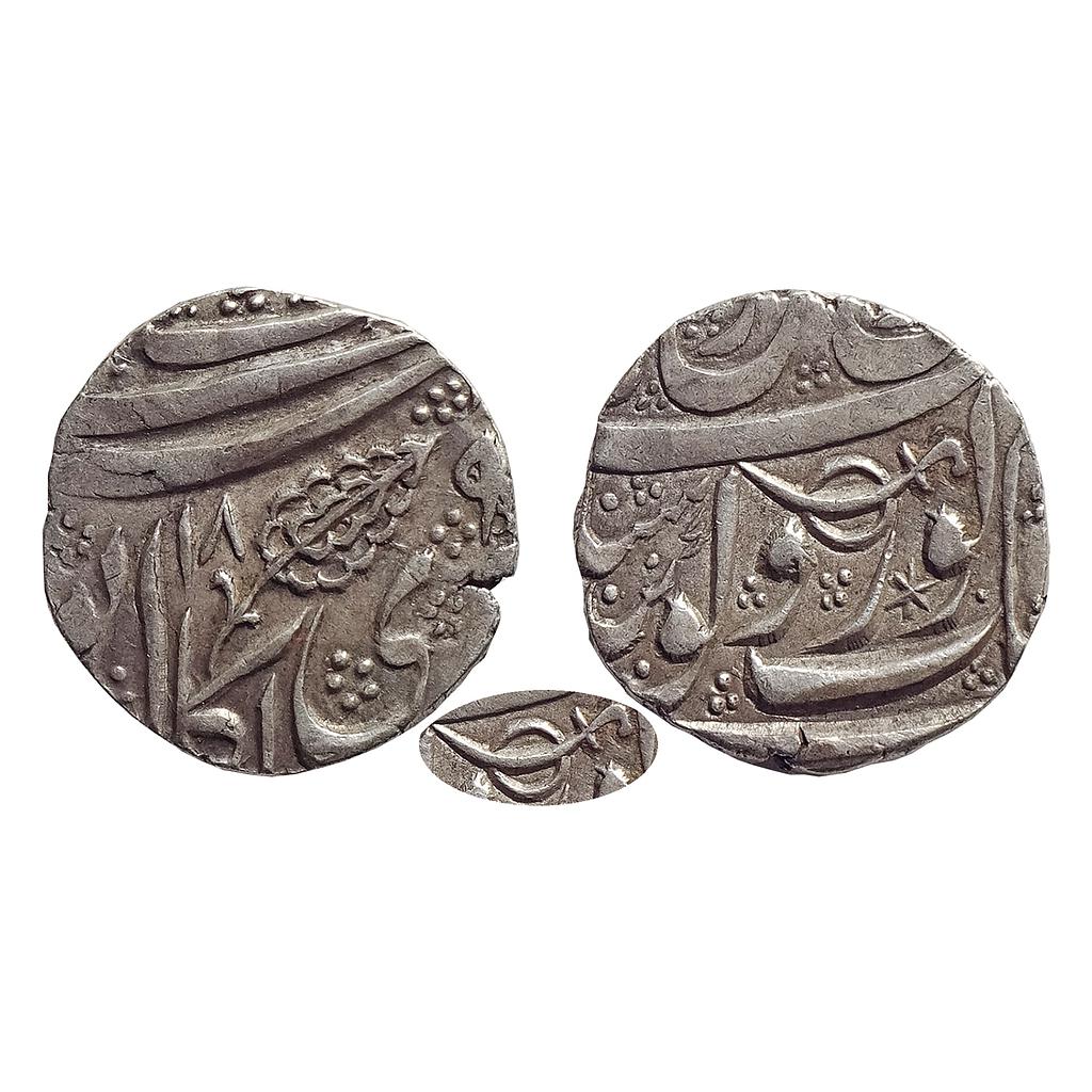 IK, Sikh Empire, Mihan Singh Kumedan, Kashmir Mint, &quot;Gobind Shahi&quot; Couplet, Silver Rupee