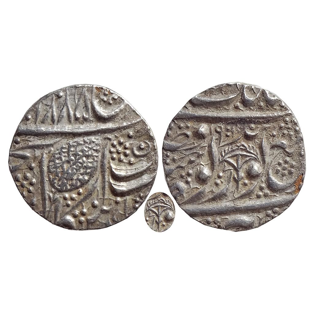 IK, Sikh Empire, Ranjit Singh, Amritsar Mint, &quot;Nanak Shahi&quot; Couplet, Silver Rupee
