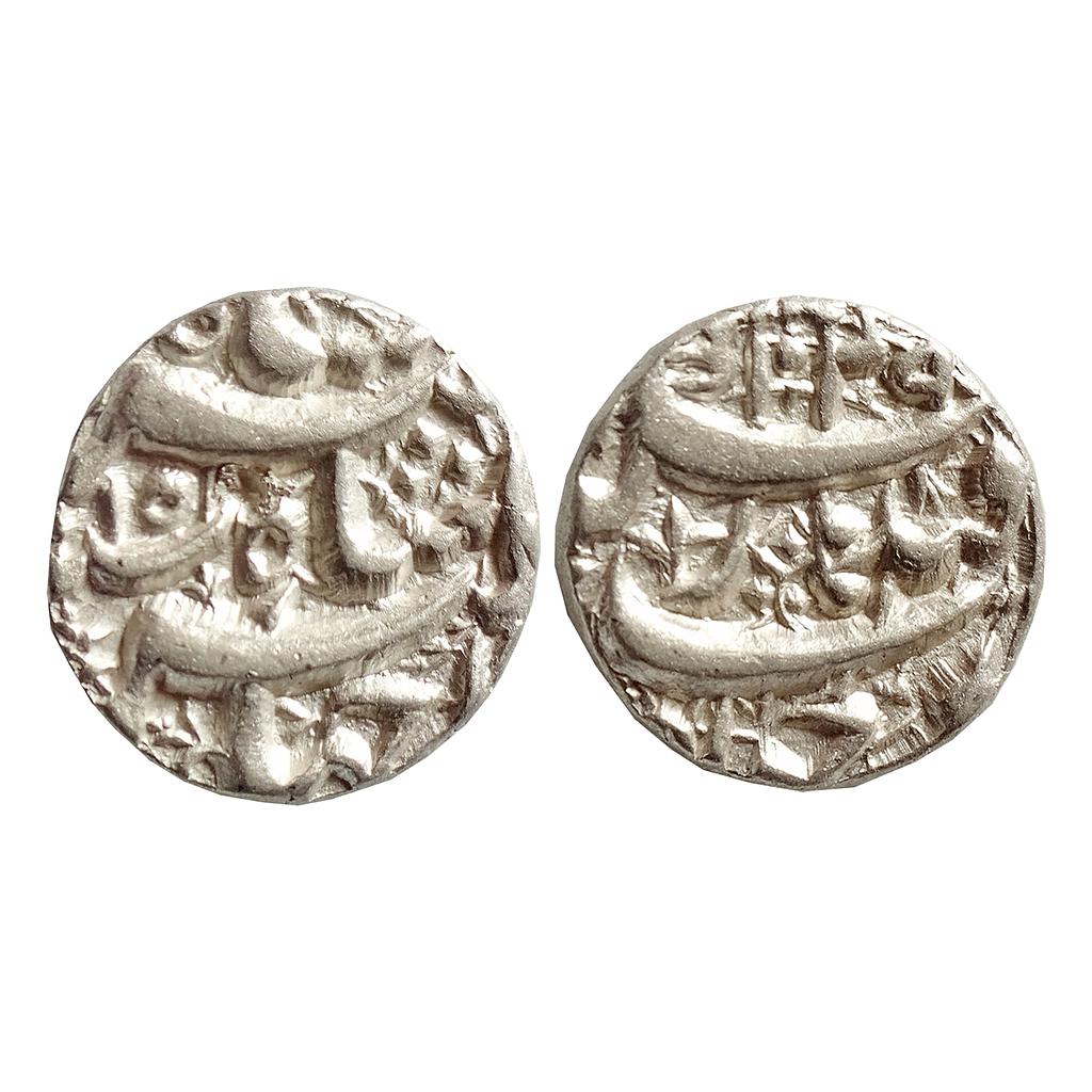 Mughal, Jahangir, Qandhar Mint, Deep Strike, ’Dilkha couplet’, Silver Rupee