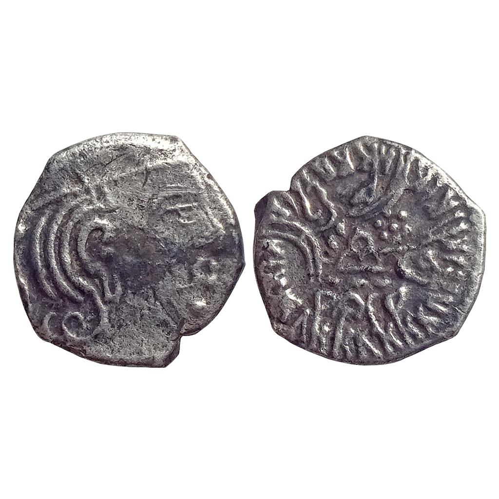 Ancient, Western Kshatrapas, Svami Simhasena, sister’s son of Svami Rudrasena III, Silver Drachma
