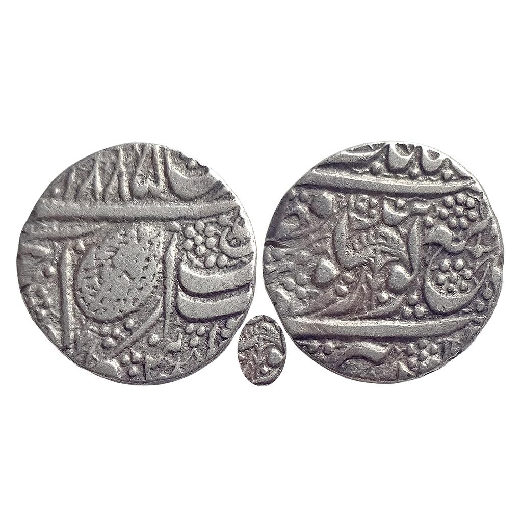 IK, Sikh Empire, Ranjit Singh, Amritsar Mint, "Nanak Shahi" Couplet, Silver Rupee