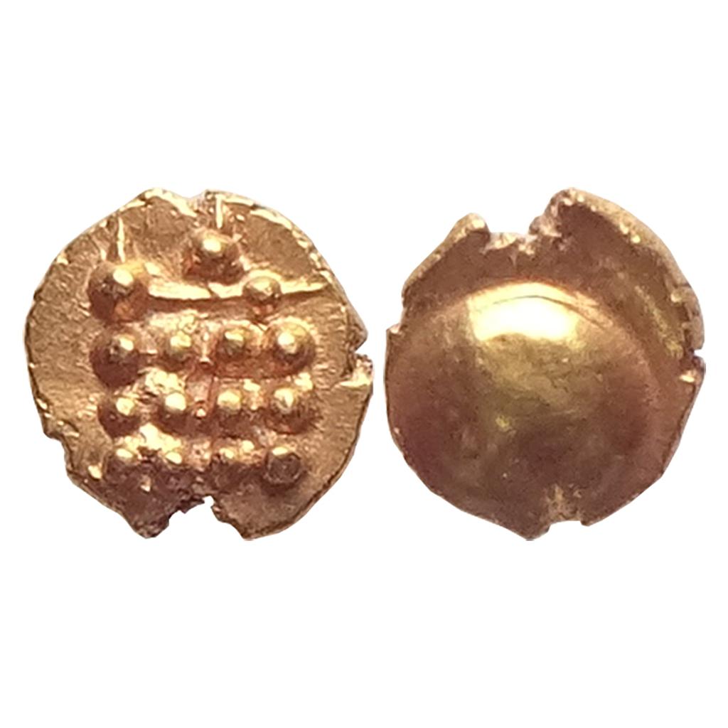 Vira Raya type, Anonymous issue, Gold Fanam