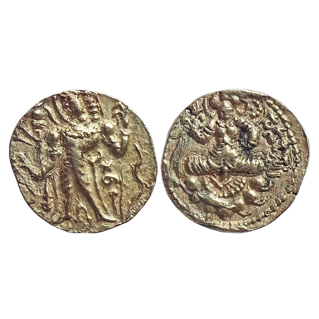 Ancient, Guptas, Narsimhagupta, “Archer” type, Gold Heavy Dinar