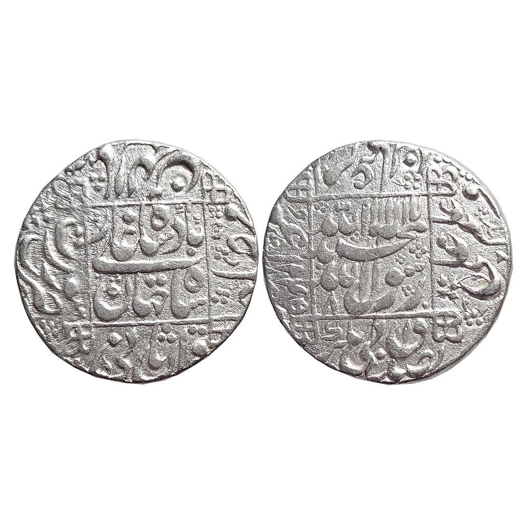 Mughal Shah Jahan Surat Mint Silver Rupee