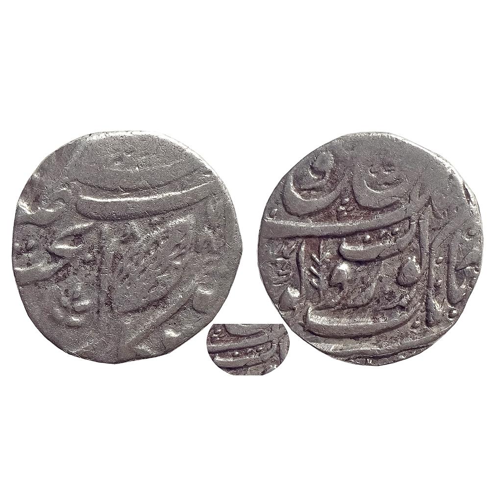 IK, Sikh Empire, Diwan Kripa Ram, VS 1887, Kashmir Mint, "Gobind Shahi" Couplet, Silver Rupee