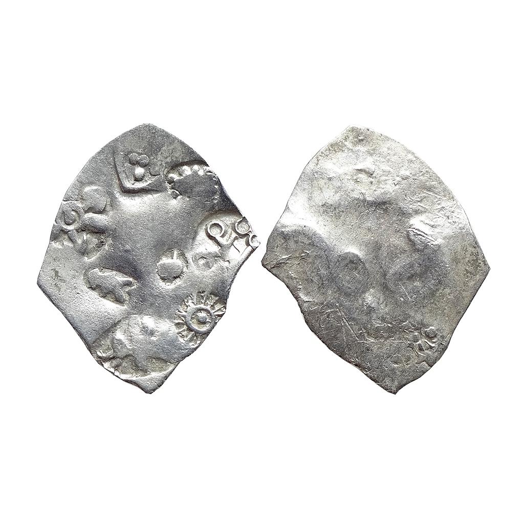 Ancient, Punch Marked Coinage from lower Middle Ganga Valley, Magadha Mahajanapada, Series 1, Silver Karshapana Standard