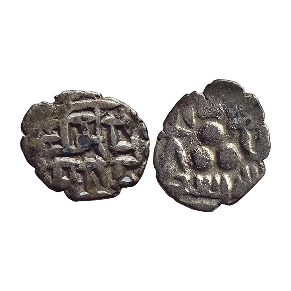 Samid Amirs of Multan, Amir Asad, NM, ND, Silver Post-reform Bilingual Damma (Qanhari Dirham)