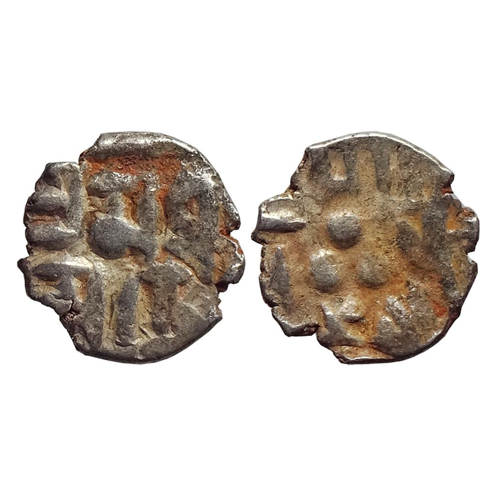 Samid Amirs of Multan, Amir Muhammad-IV, NM, ND, Silver Bilingual Damma (Qanhari Dirham)