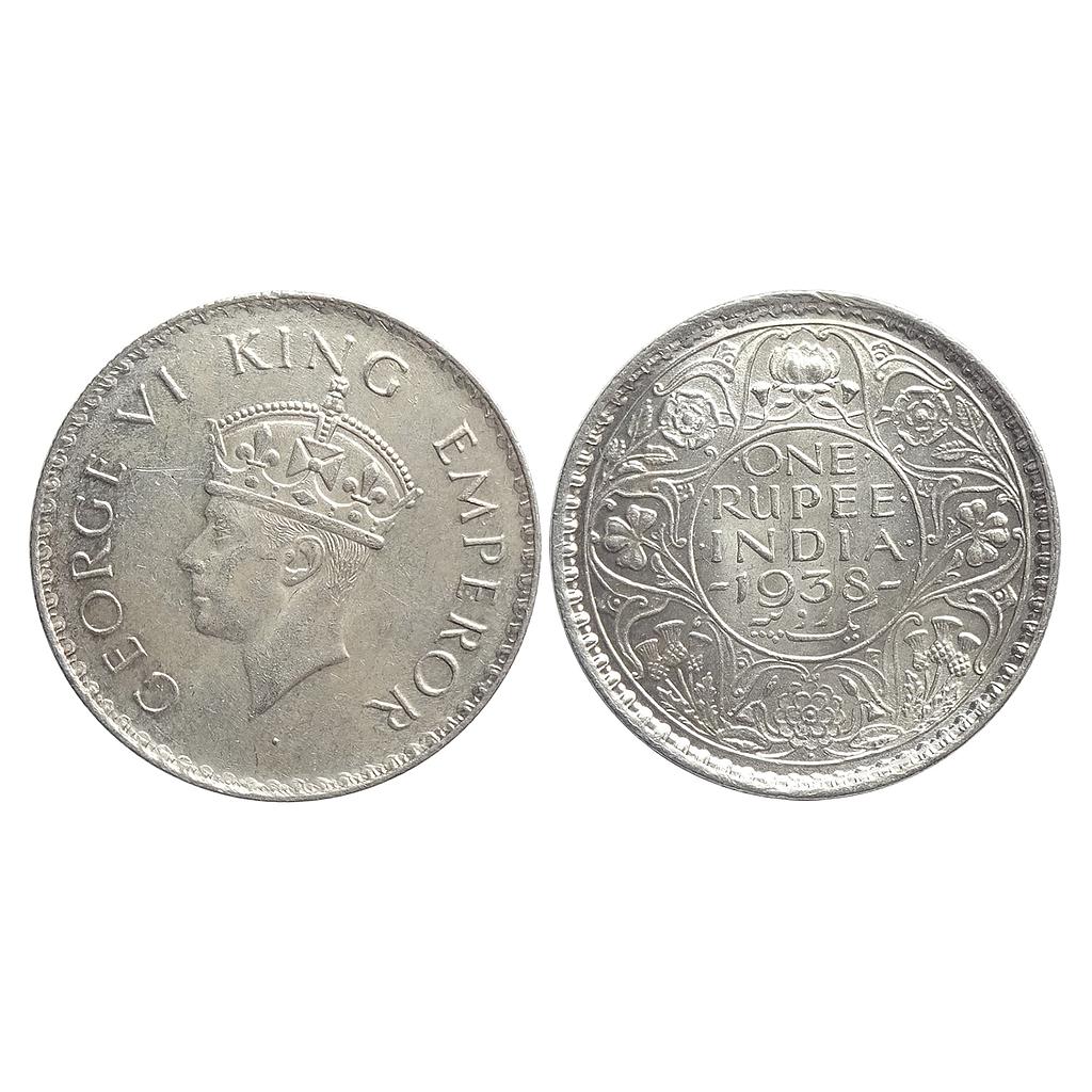 British India, George VI, AD 1938, Bombay Mint, Silver Rupee