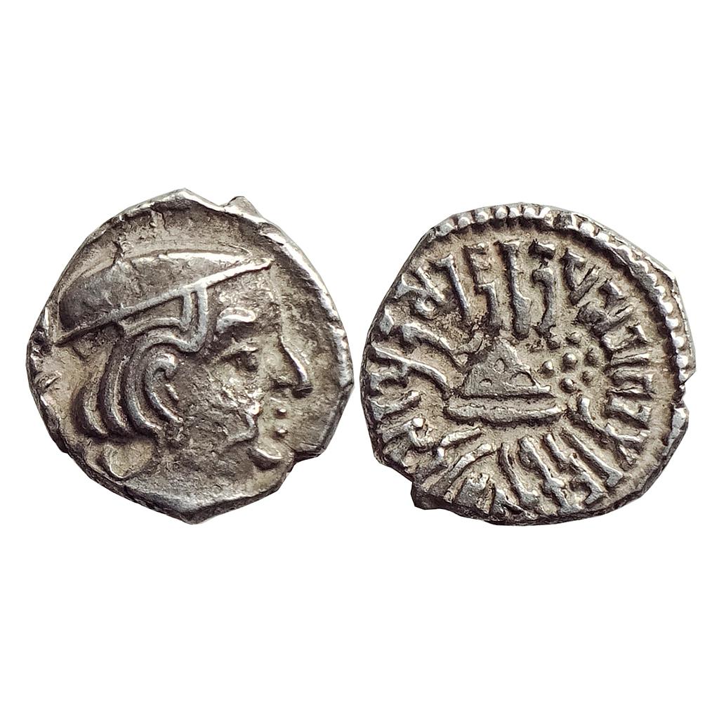Ancient Western Kshatrapas Kardamaka Dynasty Yashodaman II son of Rudrasimha II Silver Dramma